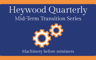 Machinery before ministers